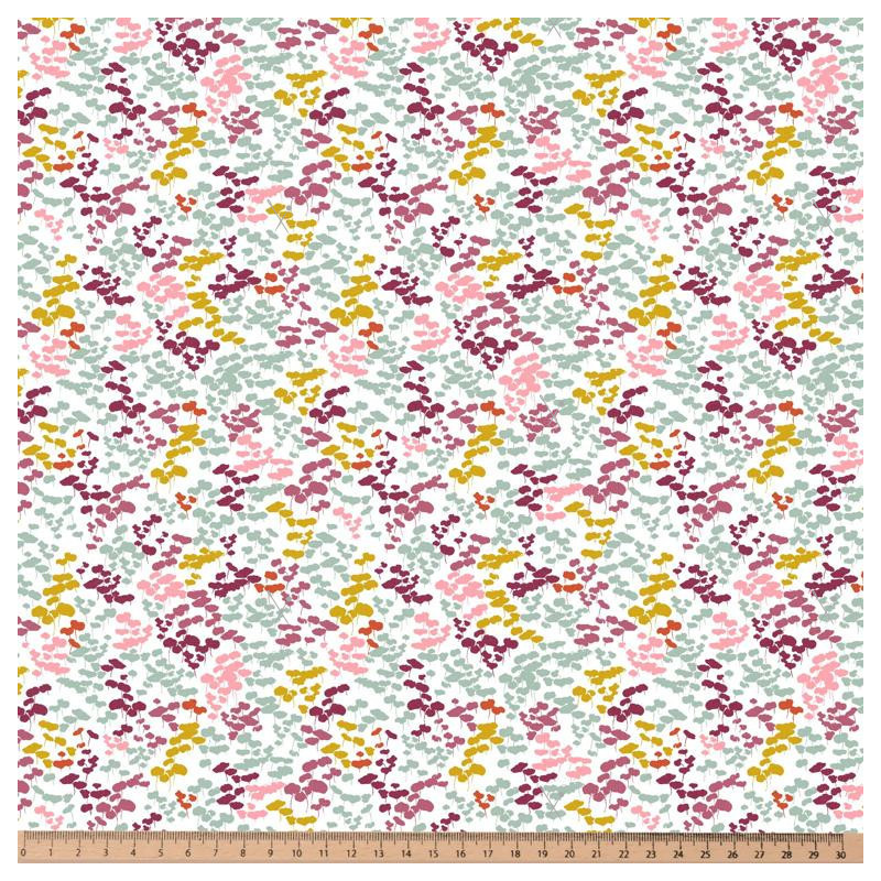 Printed Popelin FINCK White / Muted Multicolored